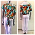 LEG COM PALA GAM E BLUSA ESTILO ESTAMPADA CREPE